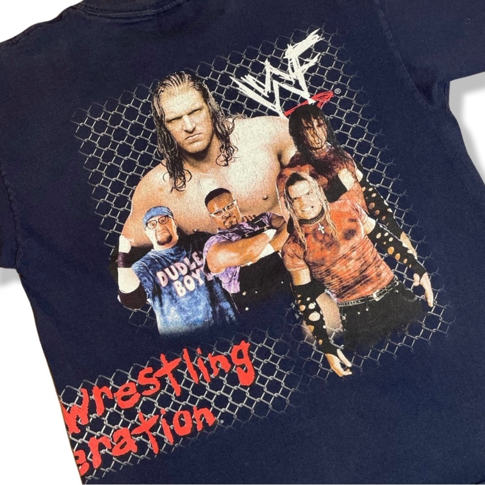 Vintage Y2K 2001 WWF Raw As I Wanna Be All Over Print T-Shirt - Picture 4 of 6